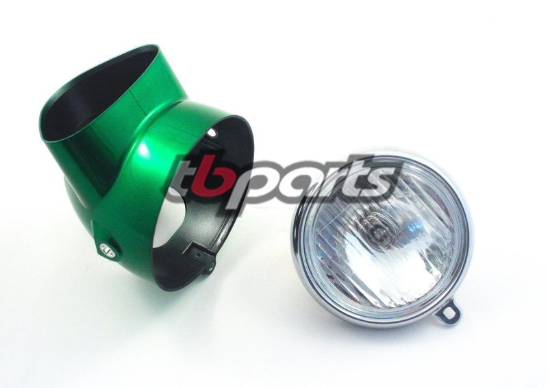 TB Parts Headlight and Bucket Kit, Candy Green - CT70 HKO & Other Models